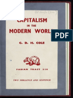 1 - Libro - G D H Cole - Capitalism in The Modern World