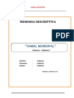 Memoria Descriptiva DEF CAMAL MUNICIPAL