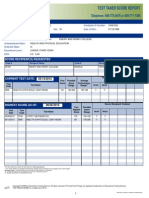 Praxis II Score Report