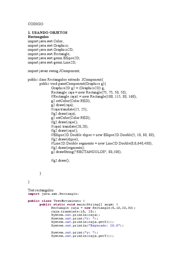 Códigos en Java | PDF