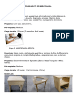 Curso básico de marcenaria: desenho, técnicas e projetos