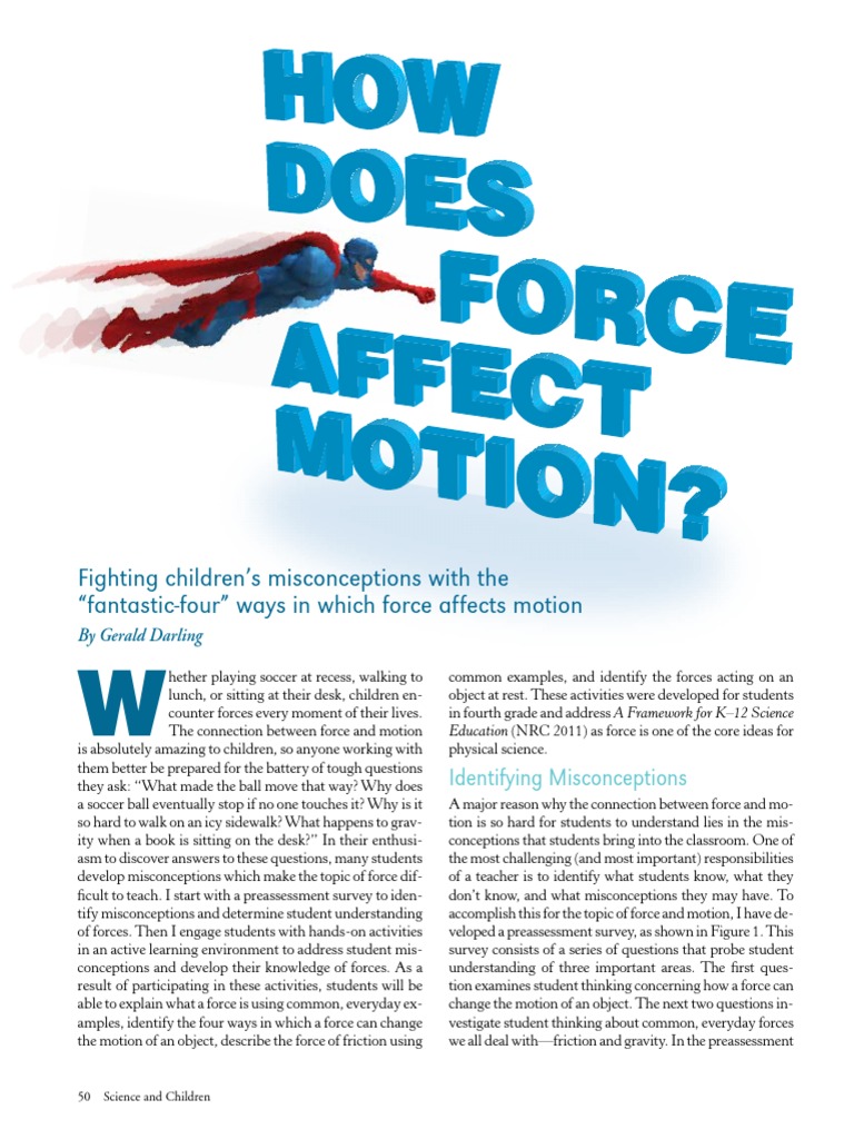 How Does Force Affect Motion Acceleration Force
