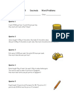 Grade 5 Decimals i i