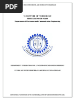 Microprocessor Ece Lab Manual