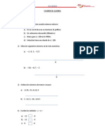 Examen de Algebra 5to