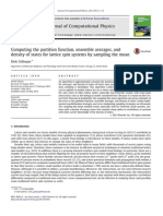 j.jcp.2013.05.001) Gillespie - Dirk - Computing The Partition Function - Ensemble Averages - and Density of States For Lattice Spin Systems by Sampling The Mean PDF