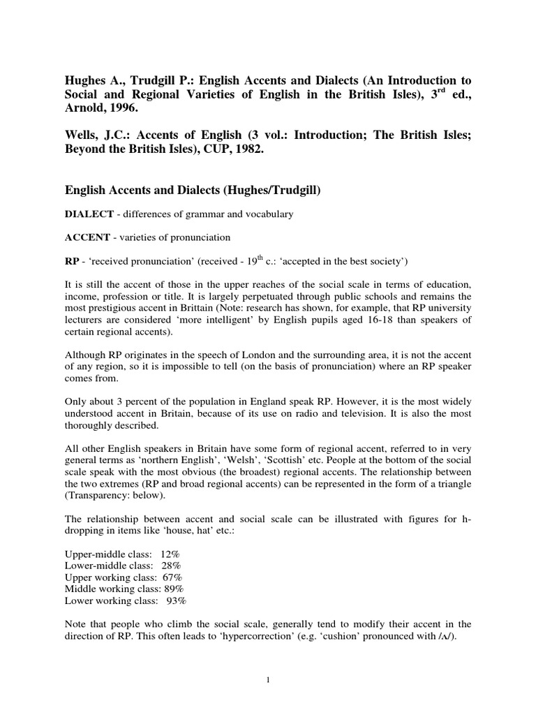 English Accents And Dialects Hughes Trudgill Pdf Writer