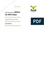 Aviat ’s Recommendation for XPD Value