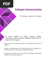 Enfoques Interaccionistas- Piaget