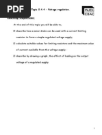 Learning Objectives:: Topic 2.4.4 - Voltage Regulation