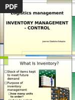 Inventory Management - Control - Lecture 3