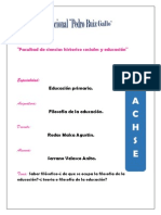 Saber Filosófico-¿de que se ocupa la filosofía de la educación?-¿teoría o filosofía de la educación?   