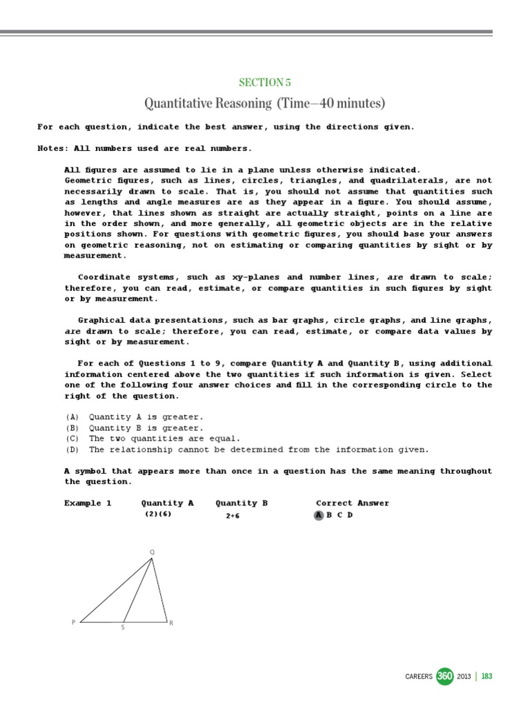 Quantitative Reasoning Assessment: Solving Problems Involving Ratios ...