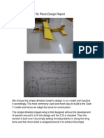 RC Plane Design Report