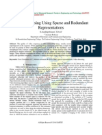 Video Denoising Using Sparse and Redundant Representations: (Ijartet) Vol. 1, Issue 3, November 2014