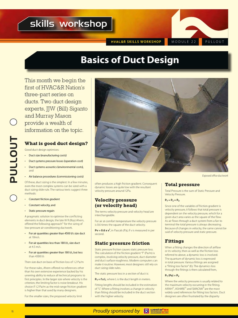 Optimizing Duct Design: A Comprehensive Guide to Sizing, Pressure