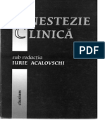 Anestezie Clinica (Acalovschi)