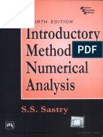 Introductory Methods of Numerical Analysis by S.S. Sastry