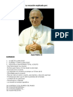 La Vocacion Explicada - Juan Pablo II