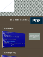 LISTA DUBLU INLANTUITA - Algoritmi Fundamentali
