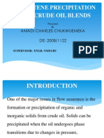 Asphaltene Precipitation From Crude Oil Blends: Amadi Charles Chukwuemeka DE: 2008/1122