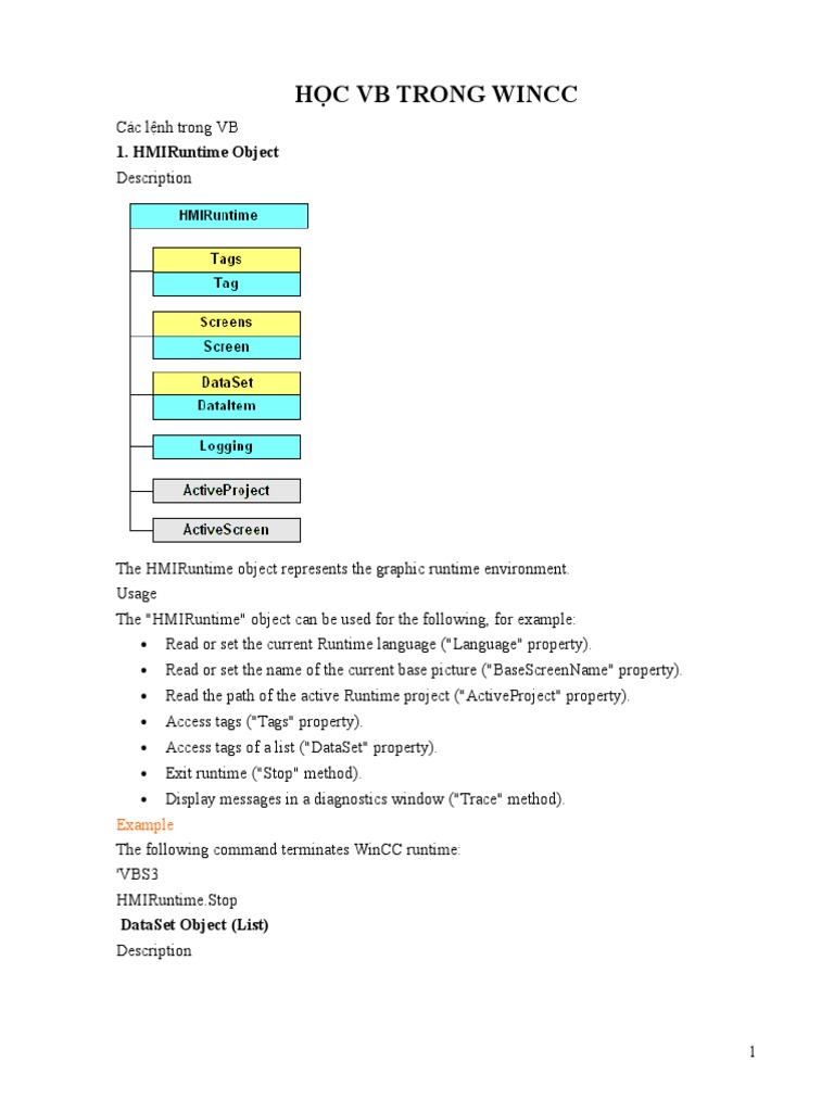 VBScript Guide for WinCC Runtime | PDF | Teaching Methods & Materials ...