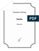 Franciesco Tárrega: Sueño Mazurka