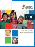 Politica Bienestar y Protagonismo Infantil