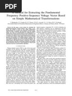 Method For Extracting Positive and Negative Sequence Current