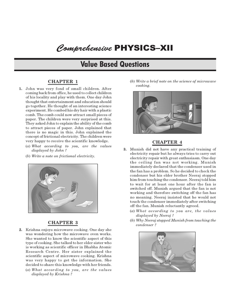 Value Based Questions Physics - XIIth | PDF