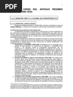Tema 8. La Crisis Del Antiguo Régimen en España (1808-1833)