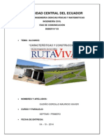 Características y construcción de la Ruta VIVA en Quito