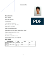 Curriculum Vitae Adit