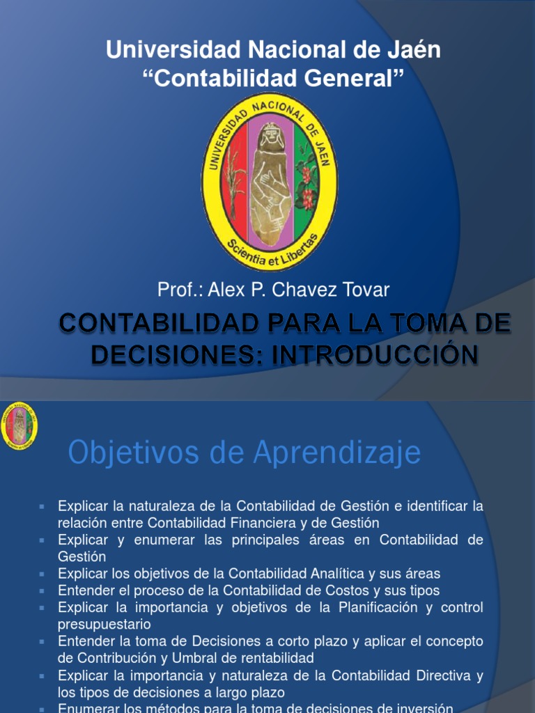 Contabilidad Toma de Decisiones | PDF