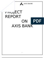 Download Project Report on Axis Bank by vinaykakar8944 SN24871427 doc pdf