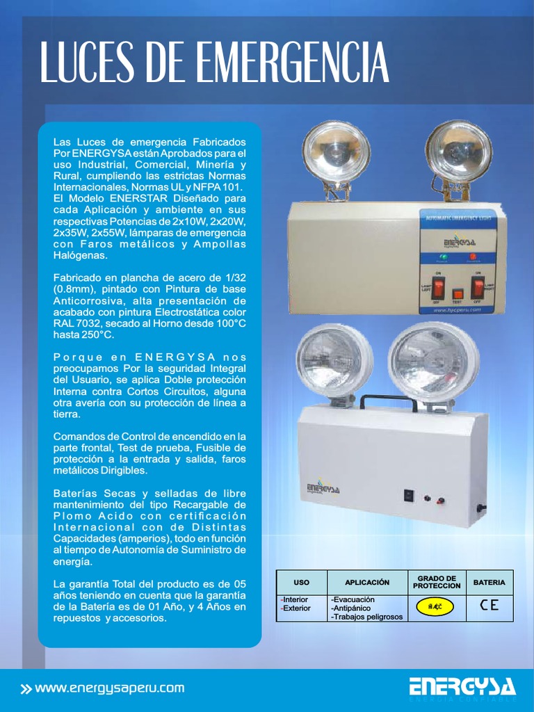 PDF Luces de Emergencia