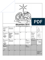 Pre-K Calendar December 2014