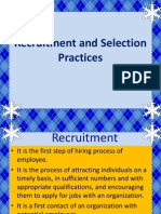 Recruitment and Selection Practices