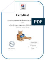 Certyfikat Webinarium FLUTD