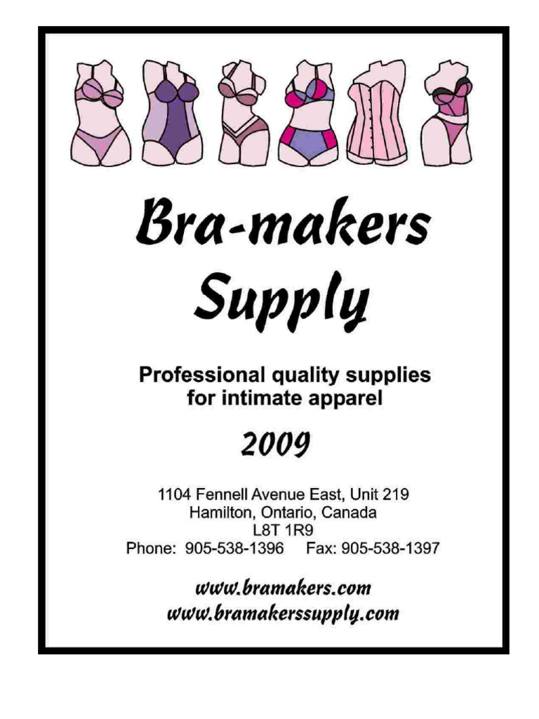 Bra Makers Supply Retail Catalogue, PDF, Bra