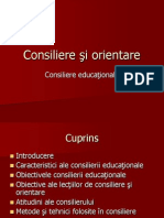 Curs Consiliere Si Orientare