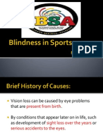 blindness in sports