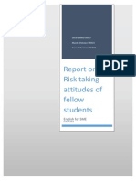 Corr Maxim Derauw - 1offreport On Risk Taking Attitudes of Fellow Students