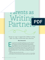 Parents and Writing Article
