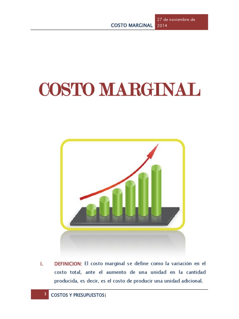 Definición y Ejemplos de Costo Marginal | PDF | Costo marginal | Costo