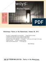Waterways: Poetry in The Mainstream Vol.25 No.11