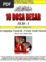 Download Ebook Gratis 10 Dosa Besar - Jilid I  Dosa Besar ke 1 sd ke 3 Revisi April 2015 by 10 Dosa Besar SN248734440 doc pdf