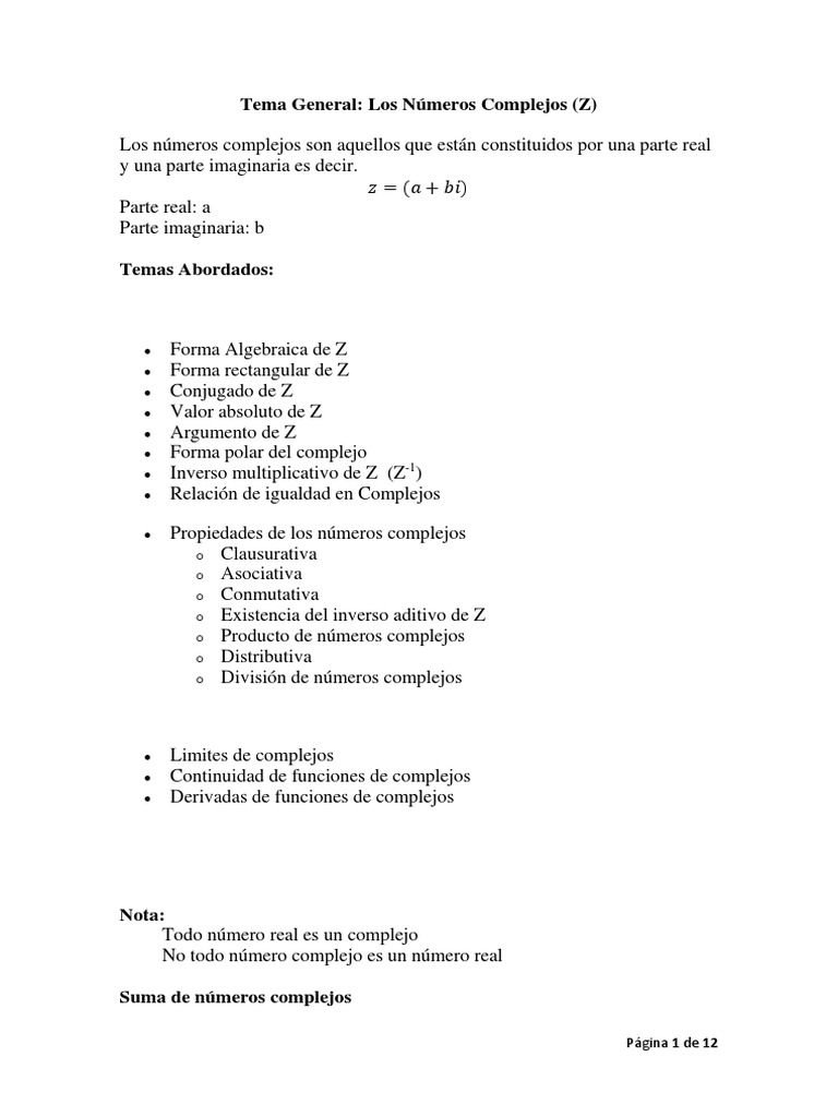 Matematica Numeros Complejos Complex Number Multiplication