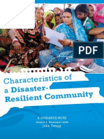 The Characteristics of A Disaster Resilient Community