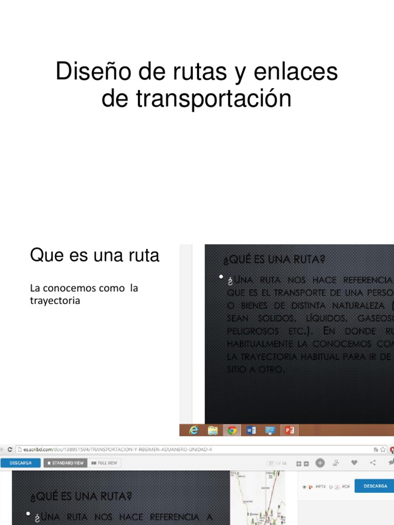 Selección y Diseño de Rutas de Transporte | PDF | Transporte | Camión